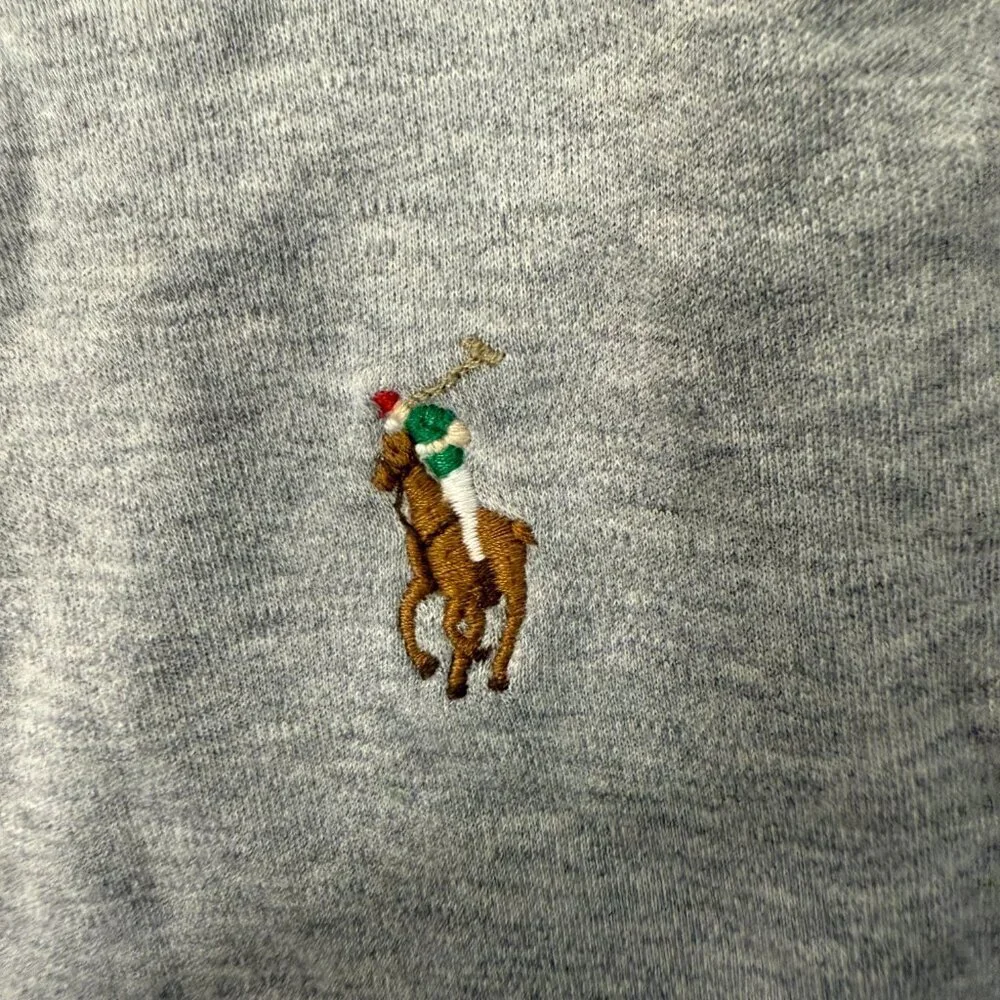 POLO Ralph Lauren Gray Polo Short Sleeve Shirt, Sz Medium, Pima Soft Touch